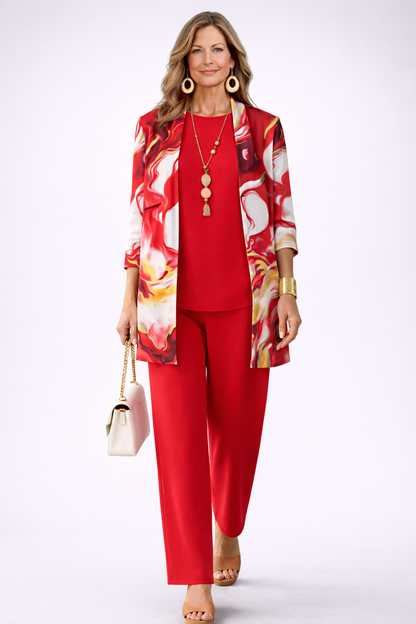 Gail - Elegancia Clásica Conjunto Tres Piezas - conjunto de mujer, vista principal | Chloe Bennett