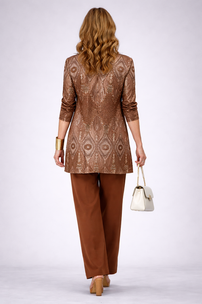 Leslie - Conjunto Tres Piezas Elegante Clásico - conjunto de mujer, vista frontal | Chloe Bennett
