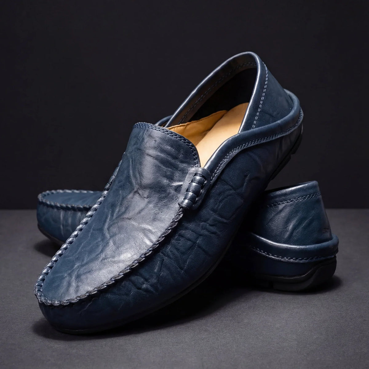 Jordi | Mocasines de Piel con Soporte