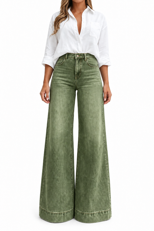 Lucia | Jeans Pierna Ancha Efecto Estilizador