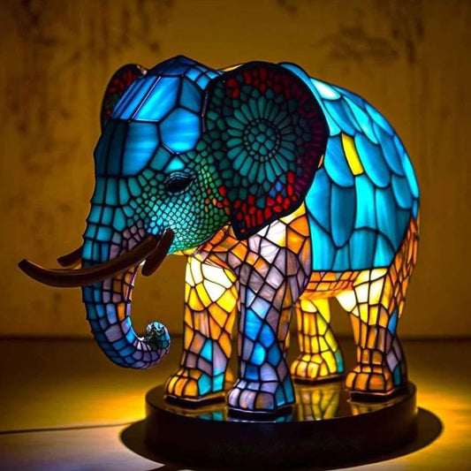 Lámpara Real con Elefante Luminoso - lámpara decorativa | Chloe Bennett