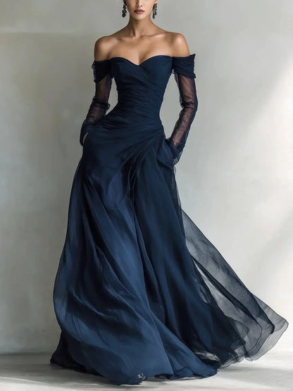 Eleonora | Vestido largo hombros descubiertos