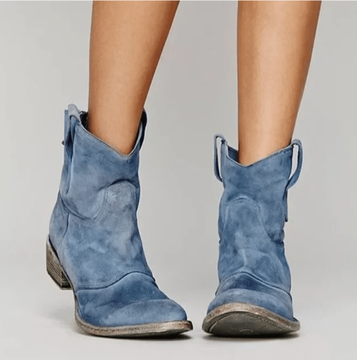 Rosalia | Botas Ortopédicas de Ante - calzado de mujer, vista frontal | Chloe Bennett