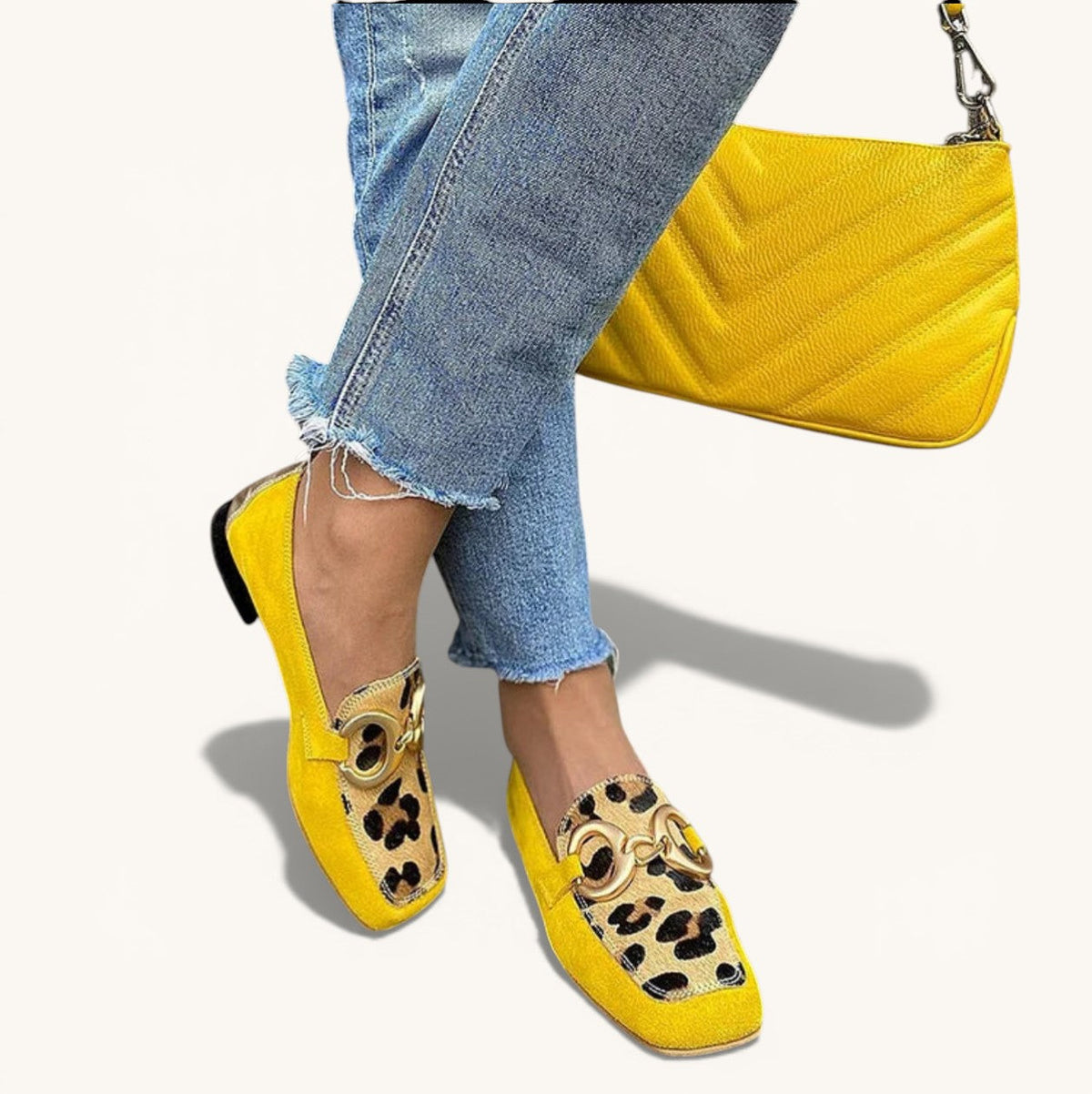 Assunta - Mocasines con Estampado Animal - calzado de mujer, vista principal | Chloe Bennett