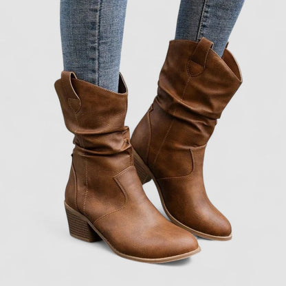 Monica | Botas de Piel Ortopédicas - calzado de mujer, vista principal | Chloe Bennett