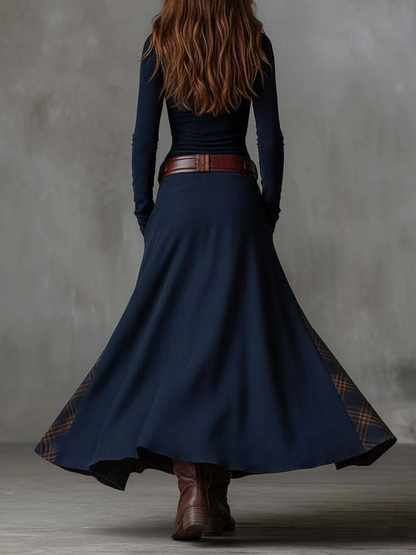 Élise | Vestido largo efecto ante