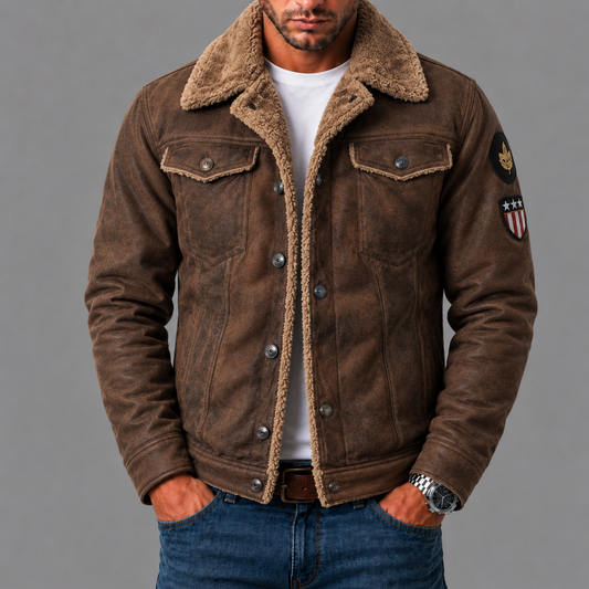 OSVALDO™ - GIACCA IN PELLE CON INTERNO IN PILE