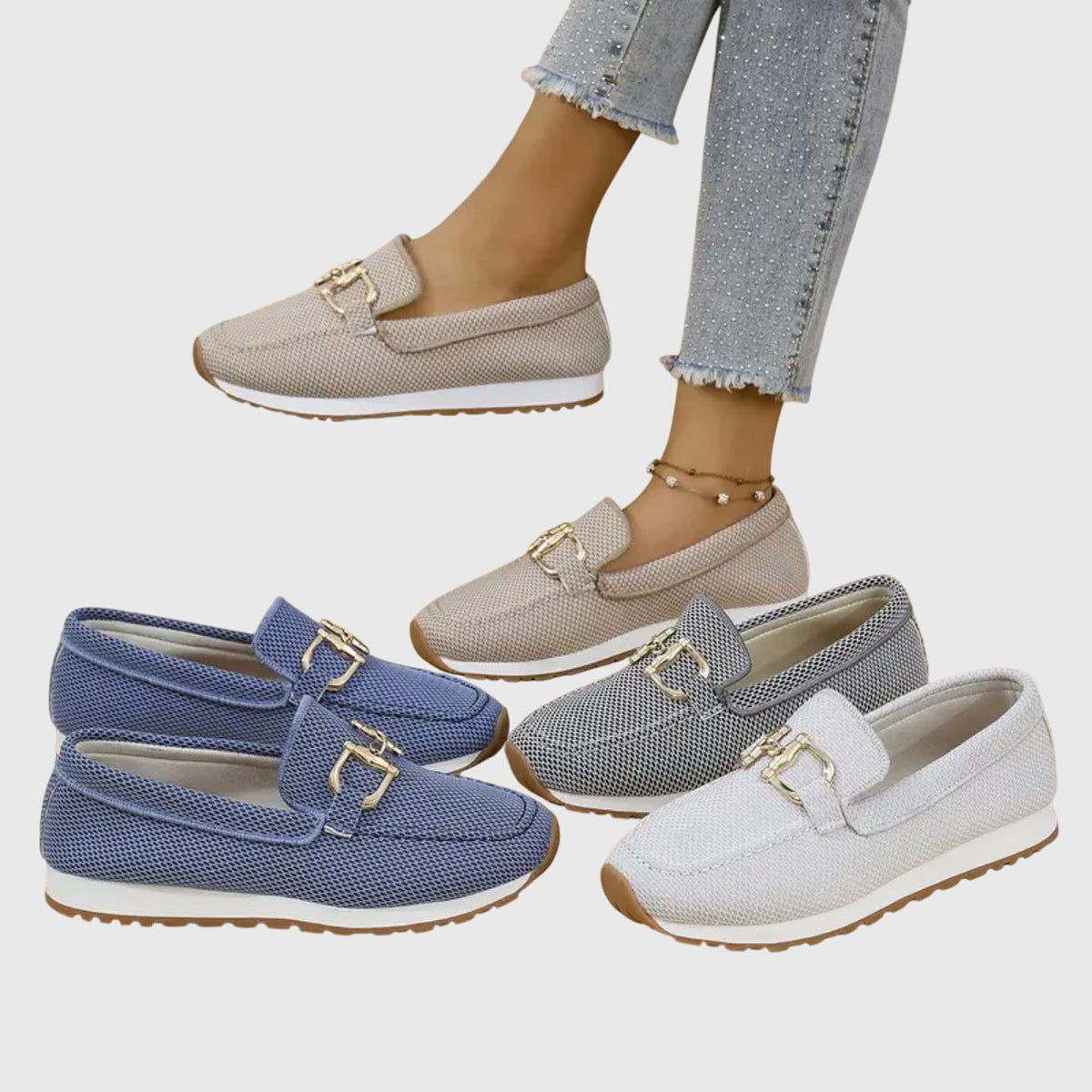 Lucia - Mocasines - calzado de mujer, vista frontal | Chloe Bennett