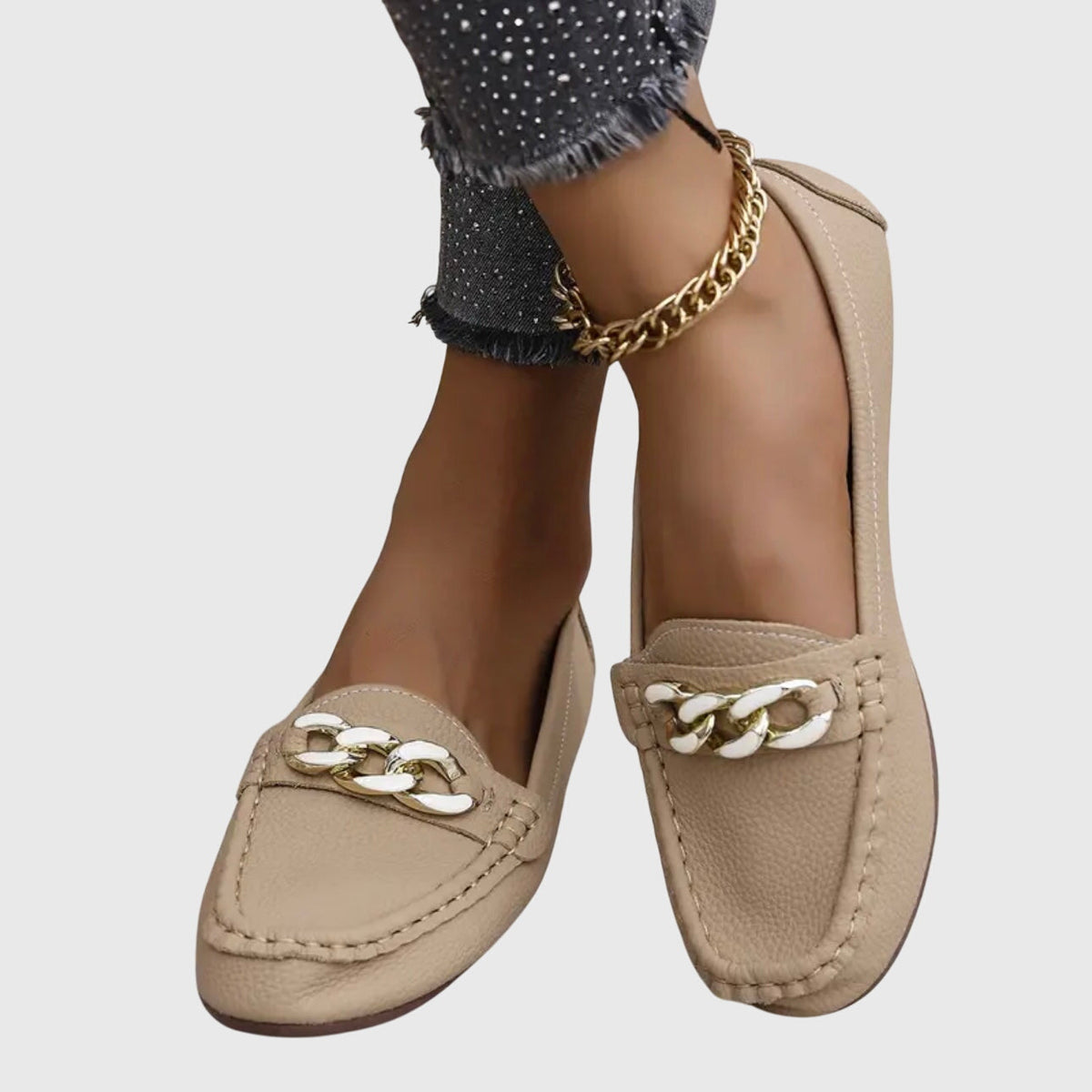 Paola - Mocasines Elegantes y Confortables - calzado de mujer, detalle | Chloe Bennett