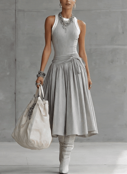 Vestido Midi Beige 1