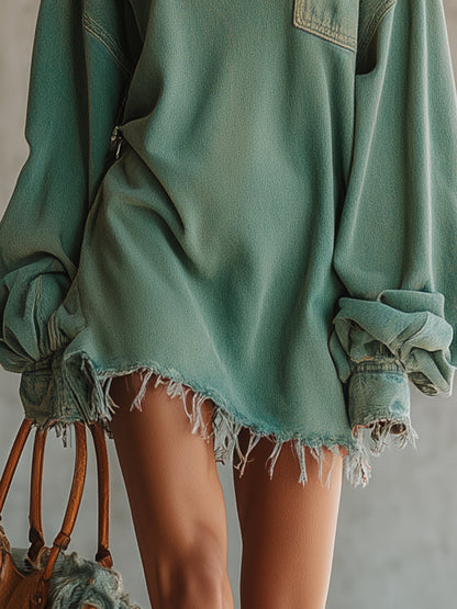 Vestido Corto Denim