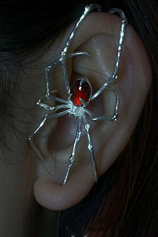 Halloween Punk Spider Earrings - pendientes de mujer, vista principal | Chloe Bennett
