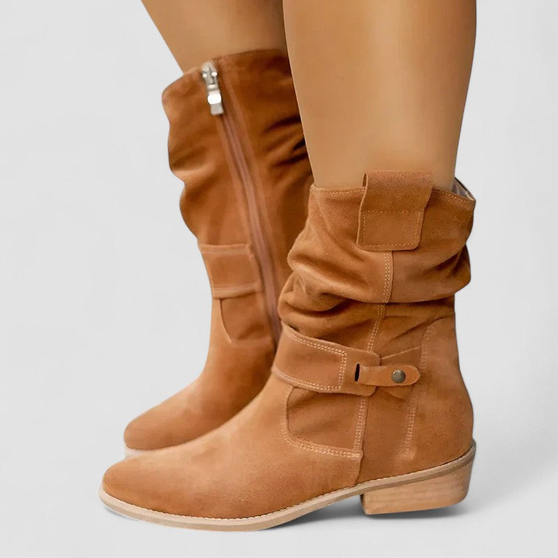 Lucia | Botas Western Ortopédicas - calzado de mujer, vista frontal | Chloe Bennett
