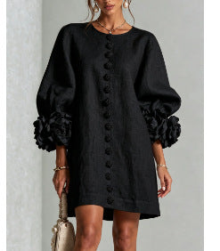 Olivia | Vestido floral mangas farol